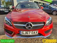 used Mercedes C250 C Class 2.1D AMG LINE PREMIUM 2d 201 BHP IN RED WITH 74