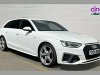 Used Audi A4 S-Line 204 HP (150 kW) 2024 Arkona white Estate