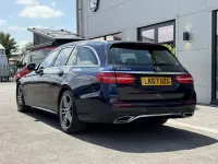 Used Mercedes E220 AMG line 194 HP (142 kW) 2017 Blue Estate