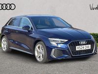 Used Audi A3 S-Line 147 HP (108 kW) 2024 Blue Hatchback