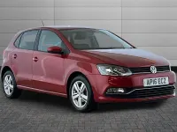Used VW Polo Match 60 HP (44 kW) 2016 Red Hatchback