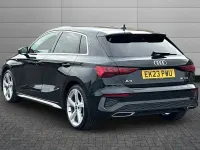 Used Audi A3 S-Line 150 HP (110 kW) 2023 Black Hatchback