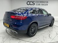 Begagnad Mercedes GLC220 AMG line 170 HK (125 kW) 2018 Blå Sportkupé