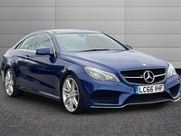 Used Mercedes E220 AMG line 177 HP (130 kW) 2017 Blue Coupe