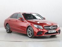 Used Mercedes C300 AMG line 245 HP (180 kW) 2019 Red Sedan