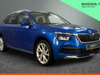 Used Skoda Kamiq SE L Executive 147 HP (108 kW) 2023 Race blue metallic SUV