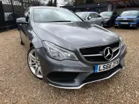 Begagnad Mercedes E220 AMG line 177 HK (130 kW) 2016 Grå Sportkupé