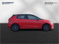 Used Skoda Fabia Design Edition 85 HP (62 kW) 2025 Velvet red metallic black magic pearl effect Hatchback
