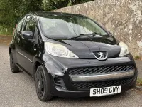 Used Peugeot 107 68 HP (50 kW) 2009 Black Hatchback