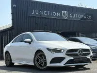 Used Mercedes CLA180 AMG Line Premium Plus 136 HP (100 kW) 2021 White Coupe