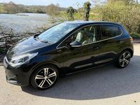 Used Peugeot 208 GT-line 110 HP (80 kW) 2017 Black Hatchback