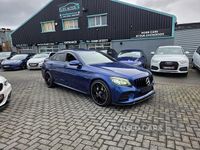 Used Mercedes C220 AMG Line Premium 194 HP (142 kW) 2019 Blue Sedan