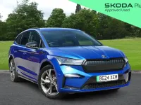 Used Skoda Enyaq iV SportlinePlus 210 kW (286 HP) 2024 Blue SUV