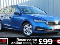 Used Skoda Octavia SE Technology 113 HP (83 kW) 2022 Blue Estate