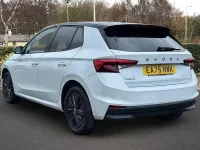 Used Skoda Fabia Design Edition 94 HP (69 kW) 2025 Moon white metallic black magic pearl effect Hatchback