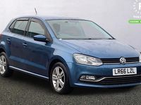 Used VW Polo Match 90 HP (66 kW) 2016 Blue Hatchback