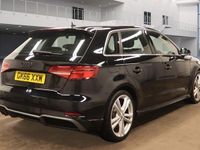 Used Audi A3 Sportback S-Line 2016 Black Hatchback