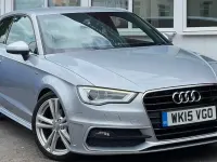 Used Audi A3 S-Line 150 HP (110 kW) 2015 Silver Hatchback