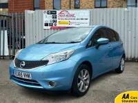 Used Nissan Note Acenta 98 HP (72 kW) 2015 Blue Hatchback