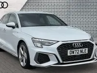 Used Audi A3 S-Line 150 HP (110 kW) 2023 White Sedan