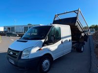 used Ford Transit D/Cab TDCi 100ps CAGE TIPPER FLATBED NEW MOT AND NO VAT