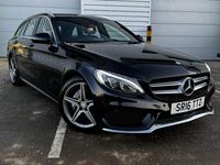 Used Mercedes C220 AMG line 170 HP (125 kW) 2016 Black Estate