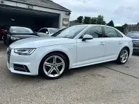 Used Audi A4 S-Line 150 HP (110 kW) 2018 White Sedan