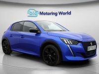 Used Peugeot e-208 GT-line 100 kW (137 HP) 2020 Blue Hatchback