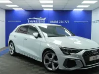 Used Audi A3 Sportback S-Line 150 HP (110 kW) 2022 White Hatchback