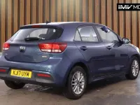 Begagnad Kia Rio 2017 Blå Halvkombi