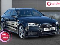 Used Audi A3 Sportback S-Line 150 HP (110 kW) 2018 Black Hatchback