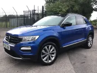Used VW T-Roc Design 115 HP (84 kW) 2020 Blue SUV