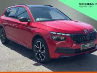Used Skoda Kamiq Monte Carlo 110 HP (80 kW) 2021 Velvet red metallic SUV