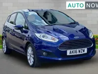 Used Ford Fiesta Titanium 99 HP (72 kW) 2016 Blue Hatchback