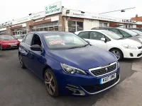 Używany Peugeot 308 GT-line 120 KM (88 kW) 2017 Niebieski Hatchback