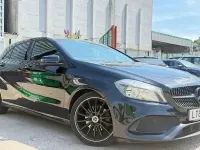 Used Mercedes A200 AMG line 136 HP (100 kW) 2017 Black Hatchback