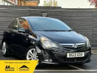 Used Vauxhall Corsa SRi 100 HP (73 kW) 2013 Black Hatchback
