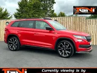 Used Skoda Kodiaq SportLine 190 HP (139 kW) 2018 Red SUV