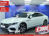 Used VW Arteon R-line 150 HP (110 kW) 2018 White Hatchback