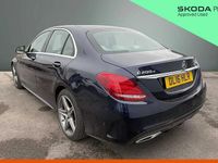 Used Mercedes C200 AMG line 136 HP (100 kW) 2016 Blue Sedan