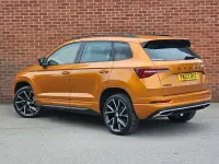 Used Skoda Karoq SportLine 110 HP (80 kW) 2023 Orange SUV