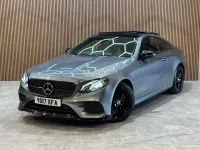 Begagnad Mercedes E220 AMG Line Premium 2017 Grå Sportkupé