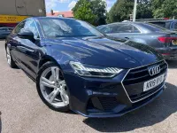 Used Audi A7 Sportback S-Line 245 HP (180 kW) 2019 Blue Hatchback
