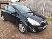 Usado Vauxhall Corsa 2012 Preto Citadino