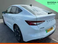 Used Skoda Enyaq iV vRS 219 kW (299 HP) 2022 Moon white metallic SUV