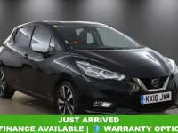 Used Nissan Micra Tekna 90 HP (66 kW) 2018 Black Hatchback