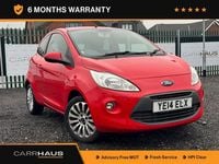 Used Ford Ka Zetec 69 HP (50 kW) 2014 Red Hatchback