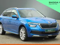 Used Skoda Kamiq SE L Executive 81 HP (59 kW) 2023 Race blue metallic SUV