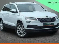 Used Skoda Karoq SE L 150 HP (110 kW) 2019 Moon white metallic SUV