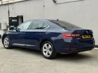 Used Skoda Superb SE L Executive 150 HP (110 kW) 2017 Blue Hatchback